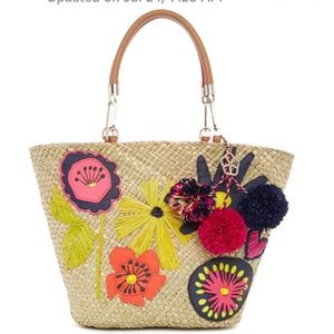 Trina Turk Barbados straw tote bag
